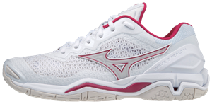 Str. 37-39 Mizuno Dame - Mizuno Wave Stealth V - Hvid/Rød